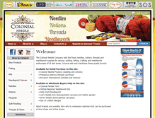 Tablet Screenshot of colonialneedle.com